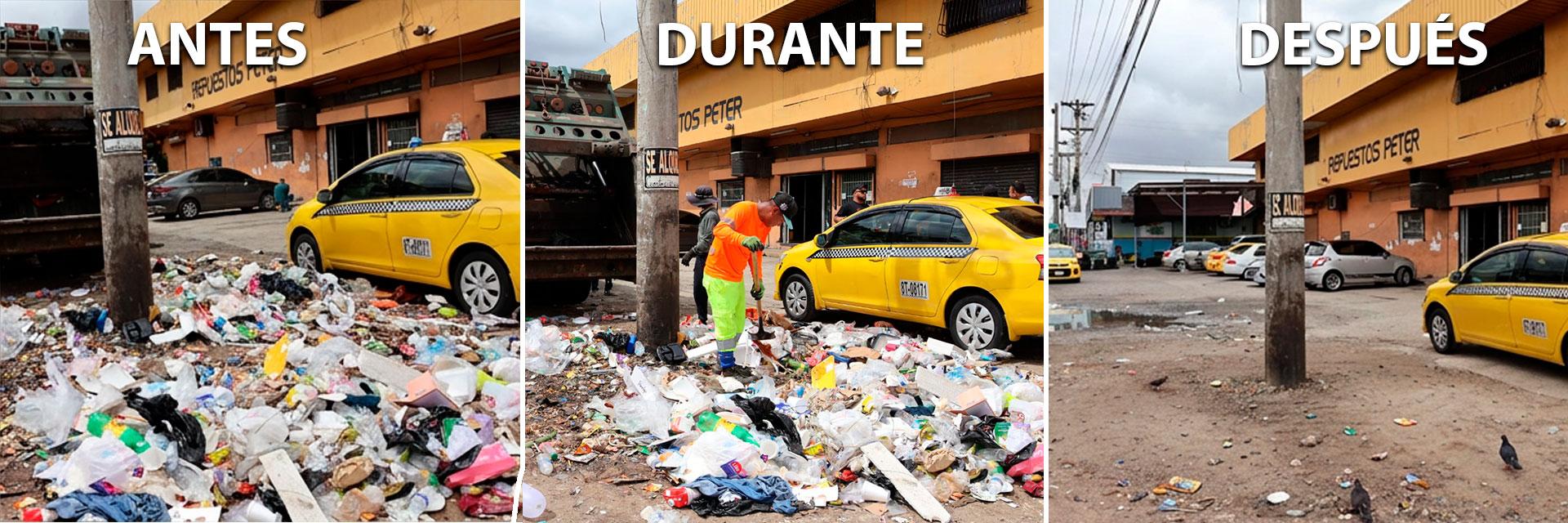 Se realizó la limpieza de un punto crítico en Los Andes 2 mediante la recolección de desechos acumulados, eliminando focos de contaminación y contribuyendo a recuperar un entorno más limpio, ordenado y seguro para la comunidad.