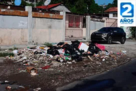 Recolección de desechos en la recta de Cerro Batea, corregimiento de Belisario Frías