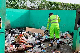 Limpieza de tinaquera Ave. 2 - Torrijos Carter, corregimiento Belisario Frías