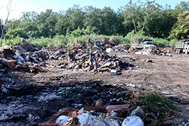 AAUD y MiAmbiente sanean botadero clandestino colindante con el Humedal Bahía de Panamá en Juan Díaz