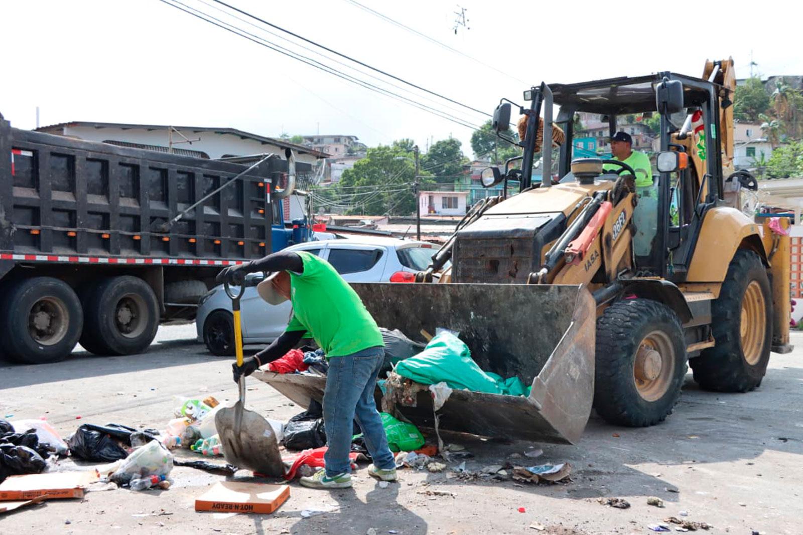 Intensifican jornadas de recolección y limpieza en diversos sectores de la ciudad capital