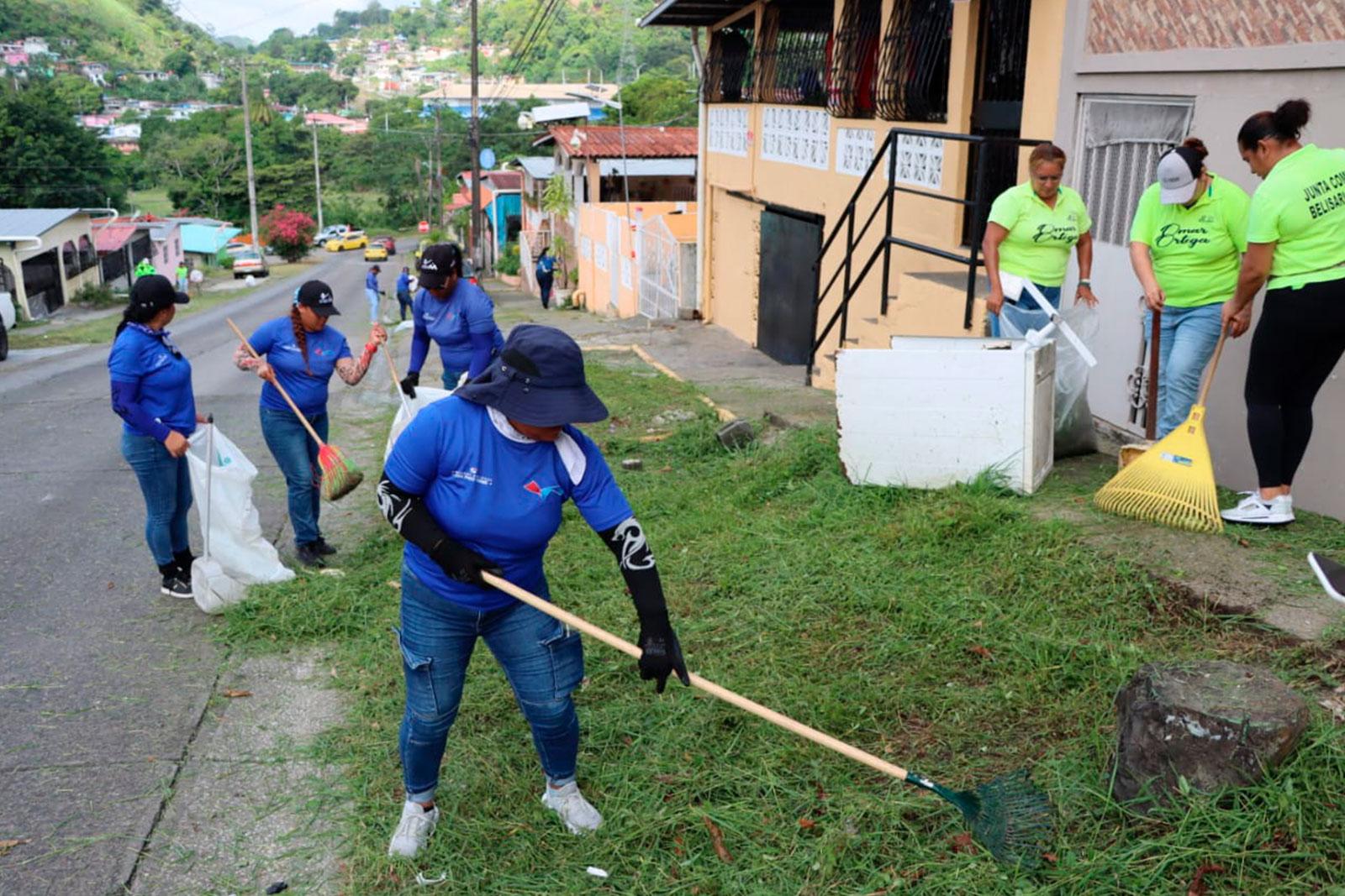 AAUD y Junta Comunal de Belisario Frías ejecutan operativo integral de limpieza en San Miguelito