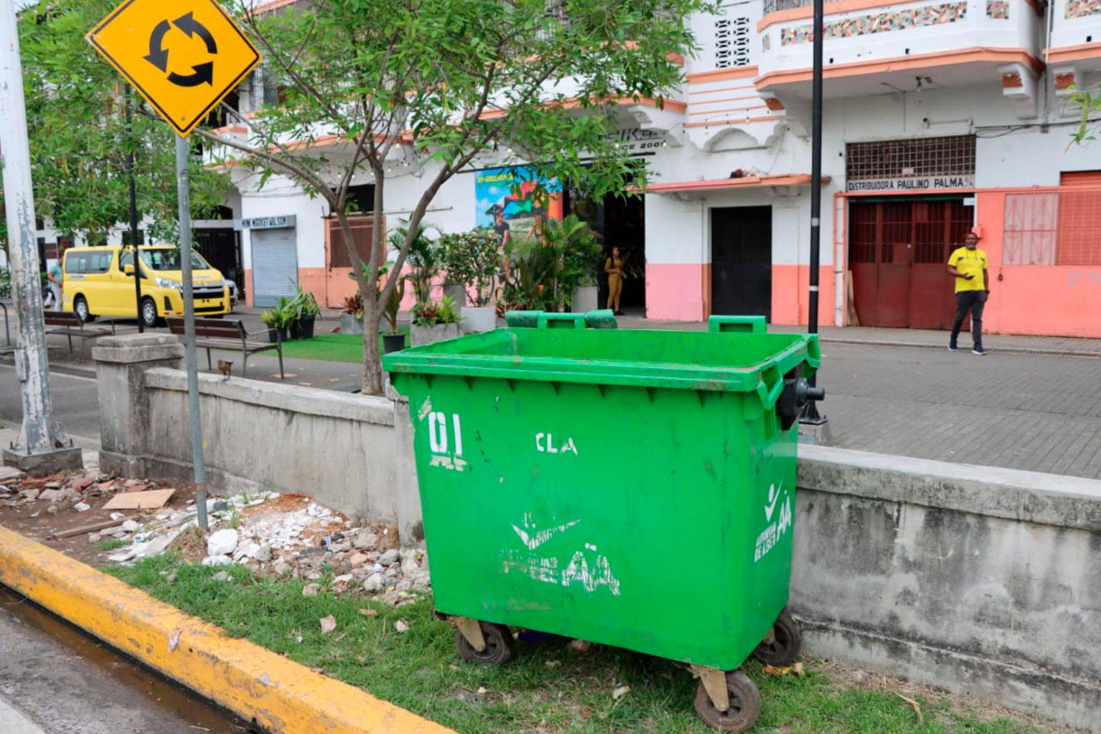 Luego de la limpieza en la ave. Pablo Arosemena en la Cinta Costera 3, corregimiento de El Chorrillo
