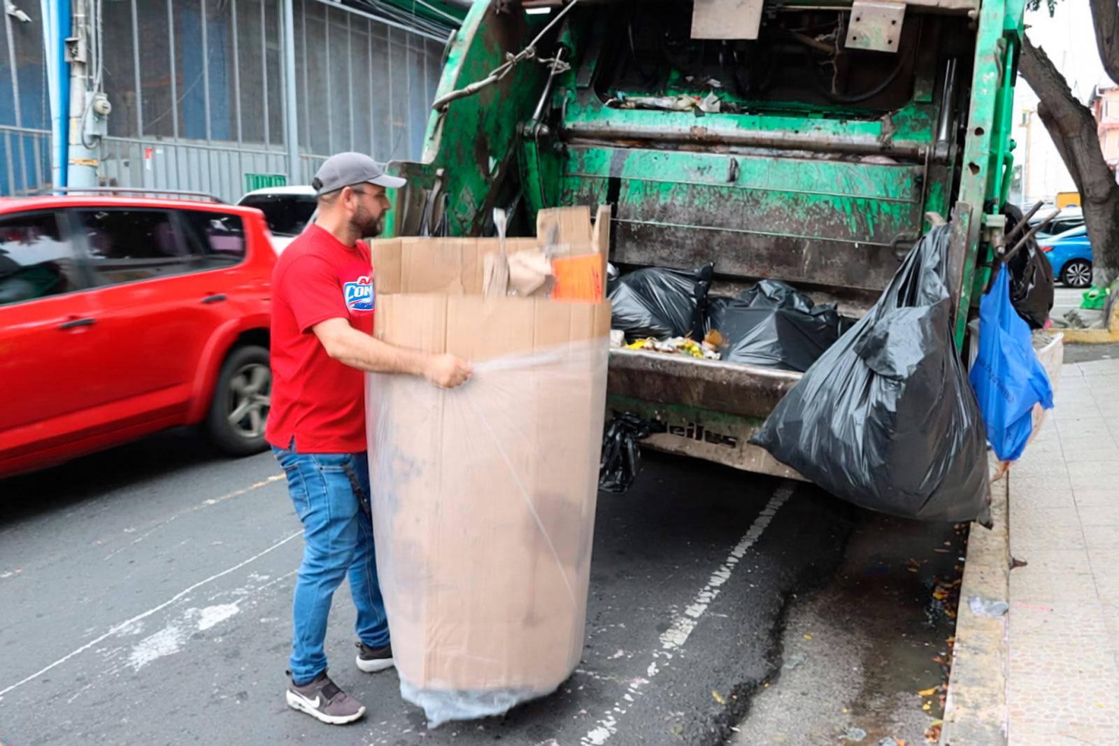 Recolección de desechos y otros residuos reciclable en el corregimiento de Río Abajo