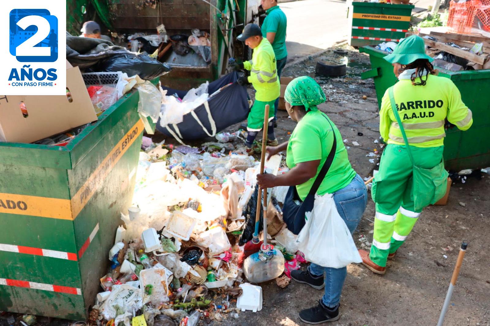 Recolección, retiro y remoción de residuos acumulados en el sector 3 de Noviembre, corregimiento de Calidonia