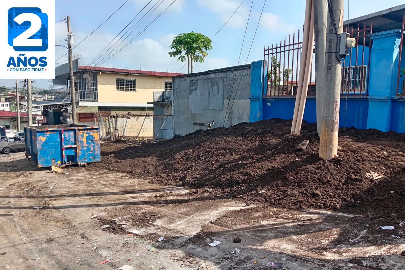 Adecuación de área para nueva tinaquera y operativos de recolección continua en San Miguelito.