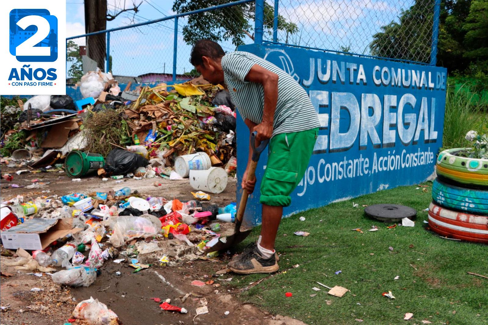  Recolección de desechos sector El Cucuy, corregimiento de Pedregal