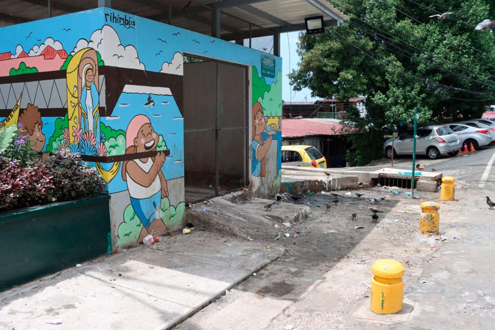 Tinaquera de Boca La Caja, corregimiento de San Francisco después de ser limpiada por personal de la AAUD