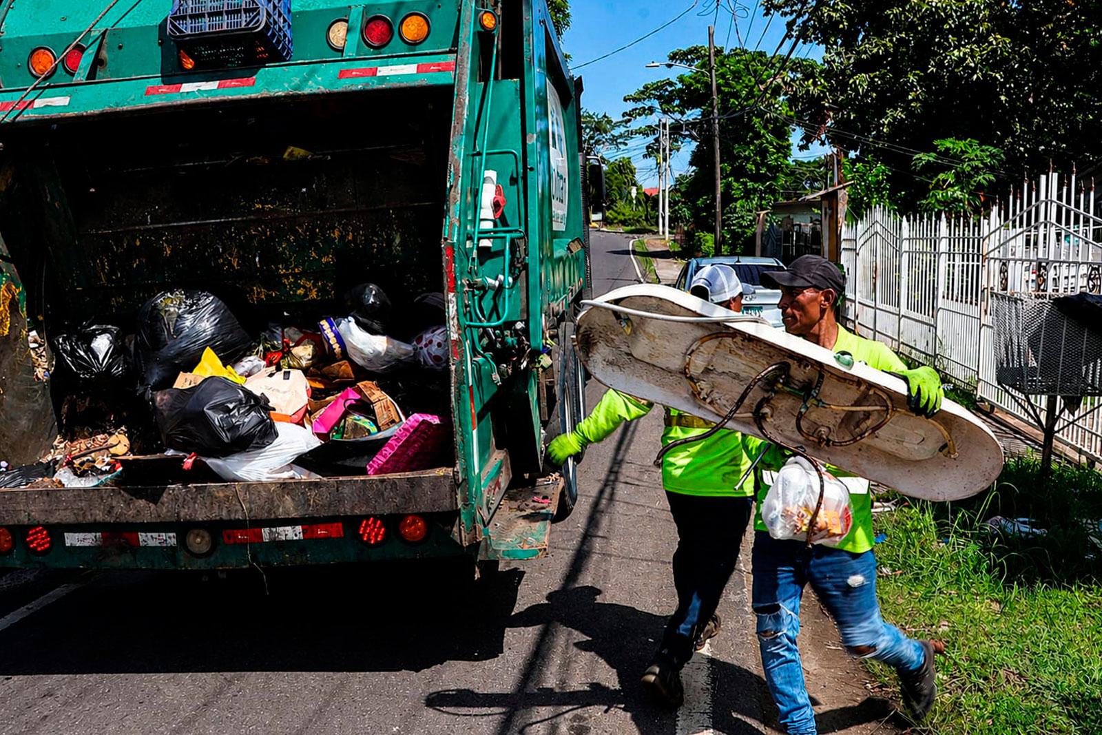 Recolección de residuos en Concepción, corregimiento de Juan Díaz