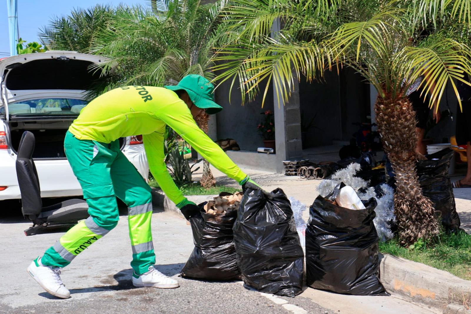 Recolección de desechos en Colinas de Pacora, corregimiento de Pacora.