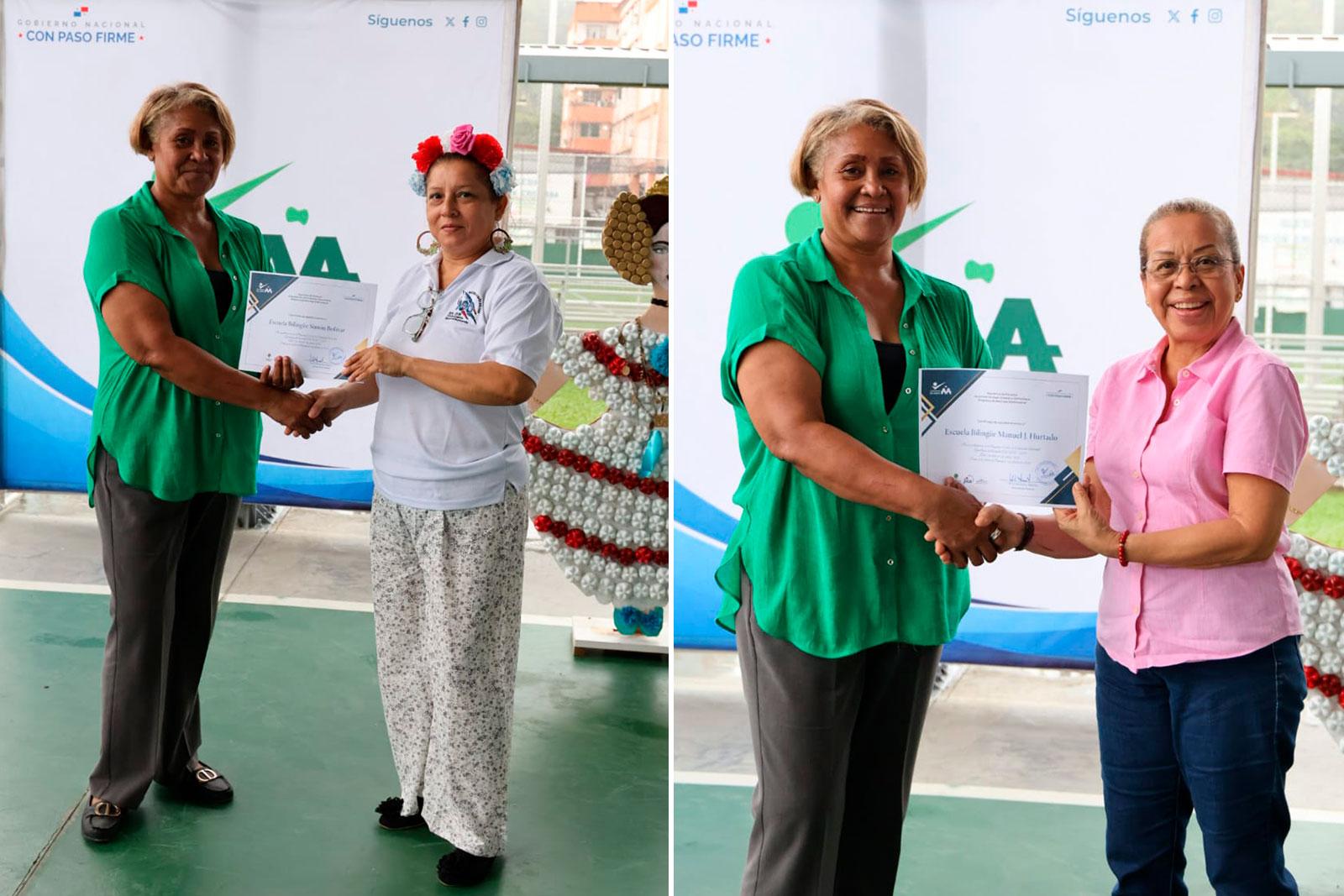 Entrega de certificados de participación del programa Guardianes del Ambiente