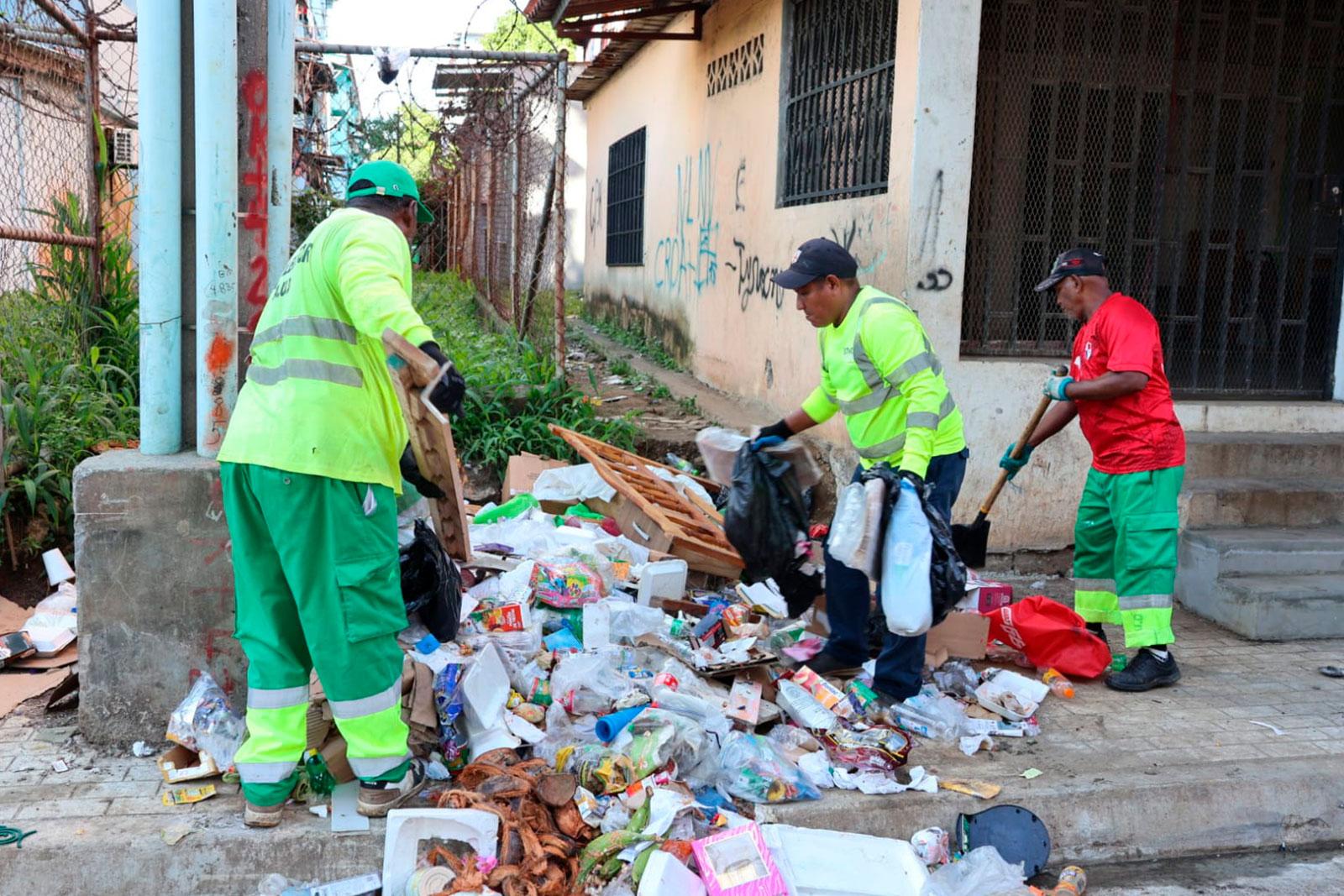 Recolección de desechos en punto crítico en Calle 23, corregimiento del Chorrillo