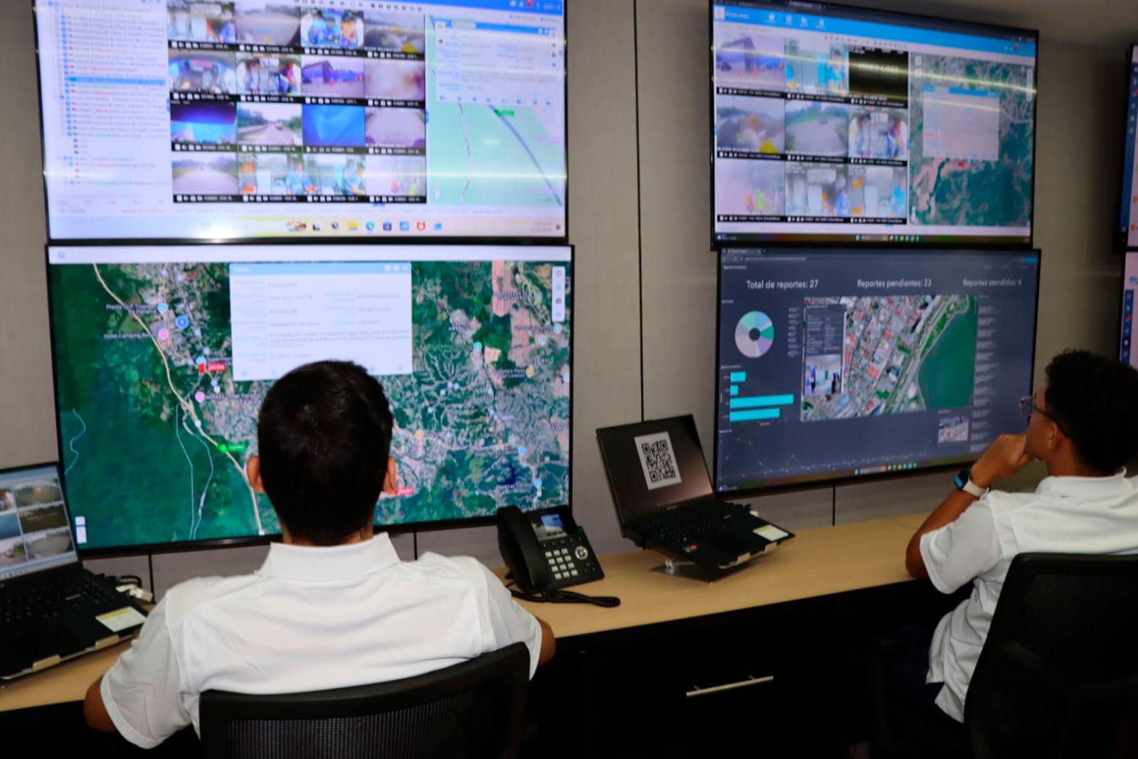 Centro de monitoreo de las nuevas rutas de recolección